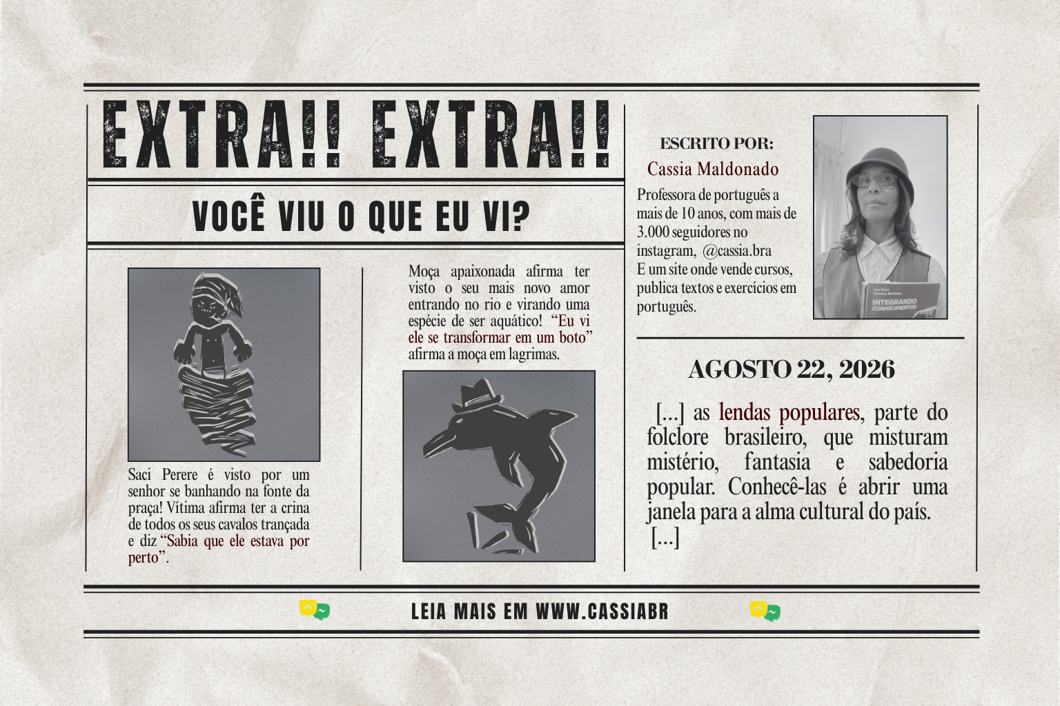 Lendas brasileiras e histórias que ensinam português e revelam o Brasil
